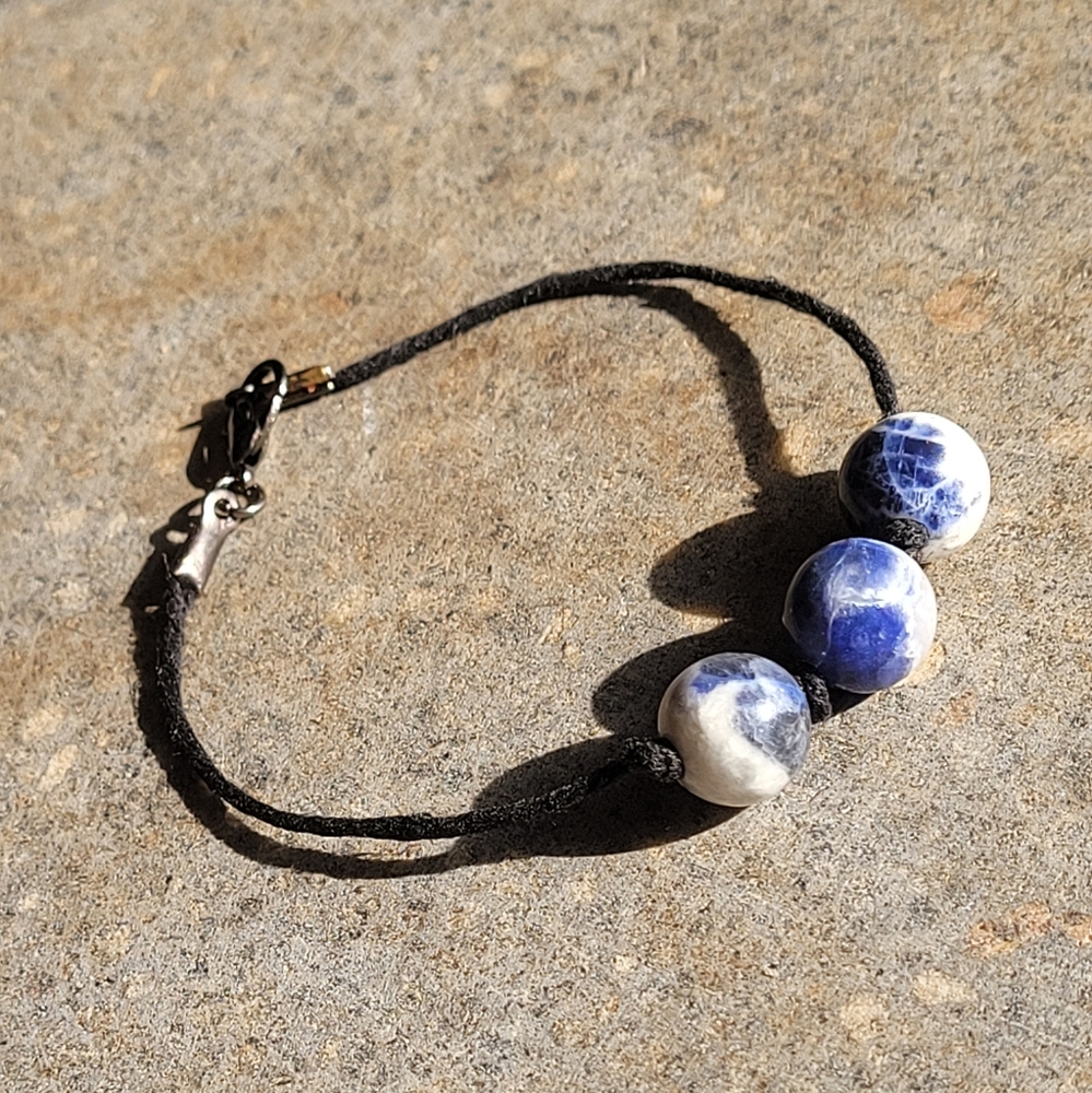 🖤3/$50 Agate Stone Bead Handmade Knot Bracelet